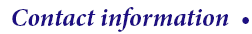 Contact Information